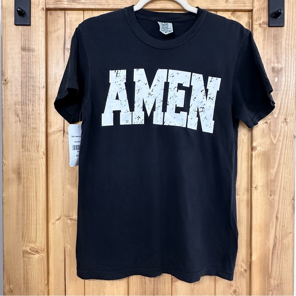 Dress Up “Amen” comfort colors t-shirt.